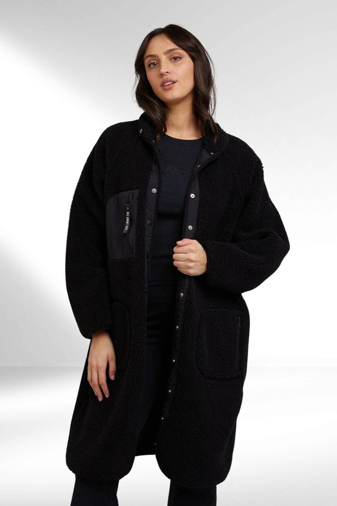 All About Eve Active Teddy Longline Jacket Black From BoxHill