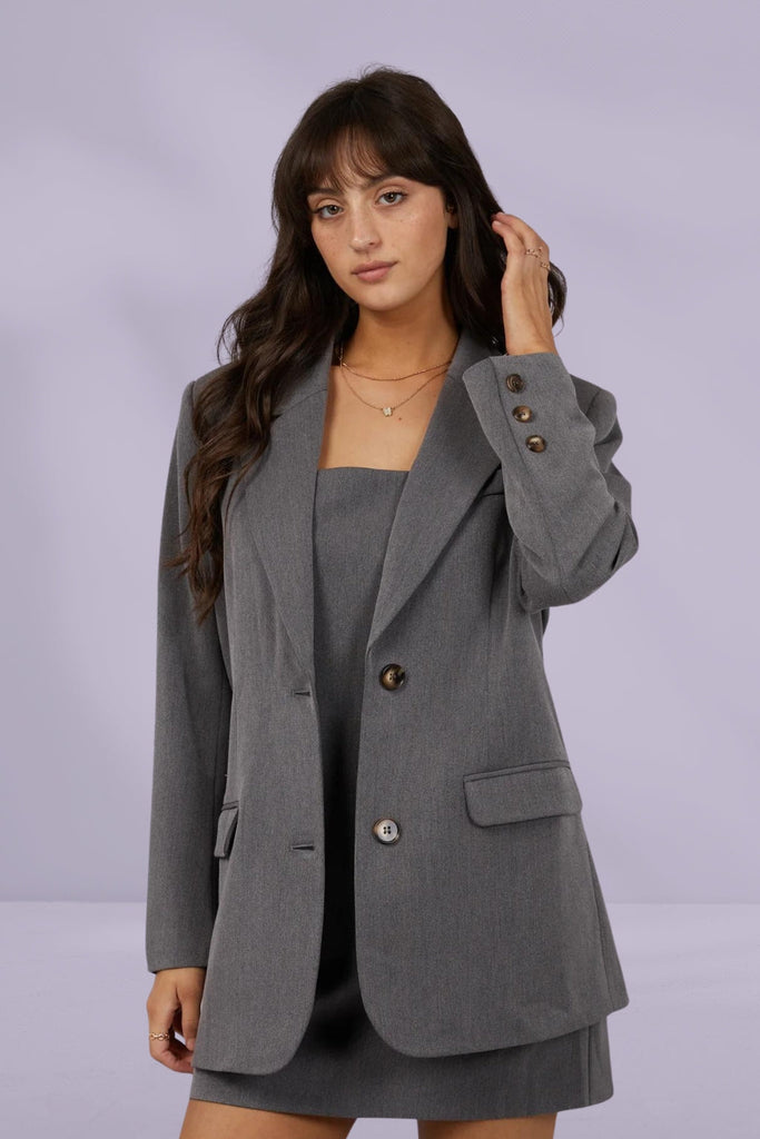 All About Eve Lottie Blazer Charcoal From BoxHill