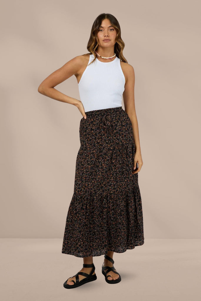 All About Eve Pip Maxi Skirt Print From BoxHill