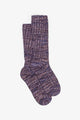 Antler Ribbed Fleck Socks Lilac From BoxHill