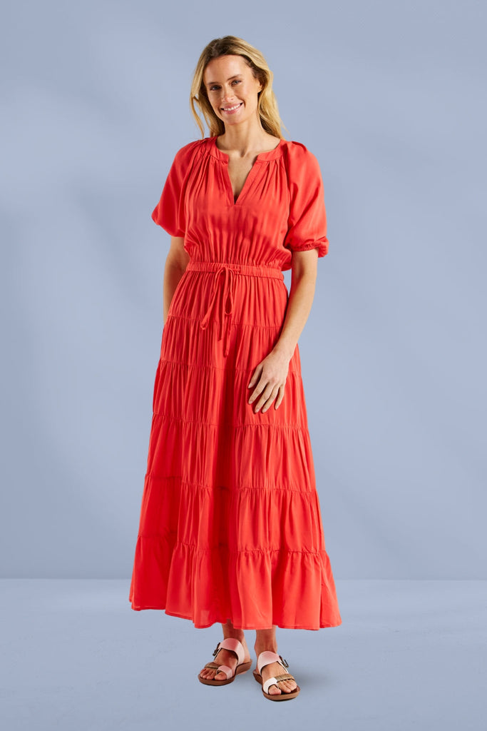 Betty Basics Aleja Dress Fiesta Red From BoxHill