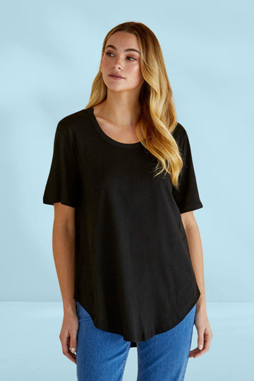 Betty Basics Ariana Tee Black From BoxHill