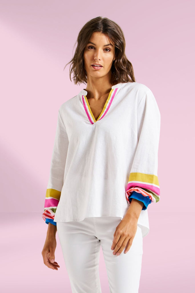 Betty Basics Blossom Blouse White From BoxHill