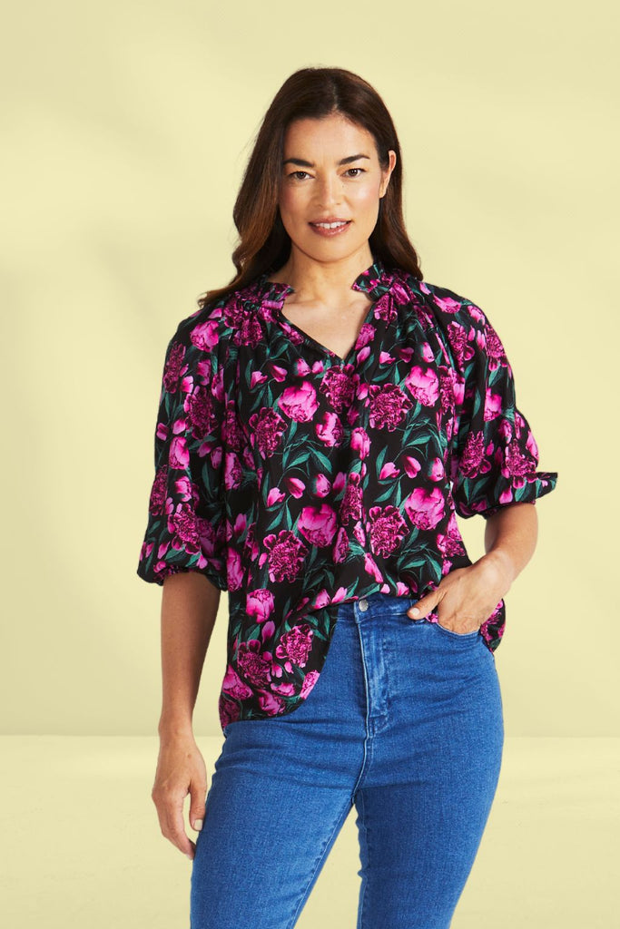 Betty Basics Cecilia Blouse Floral Print From BoxHill