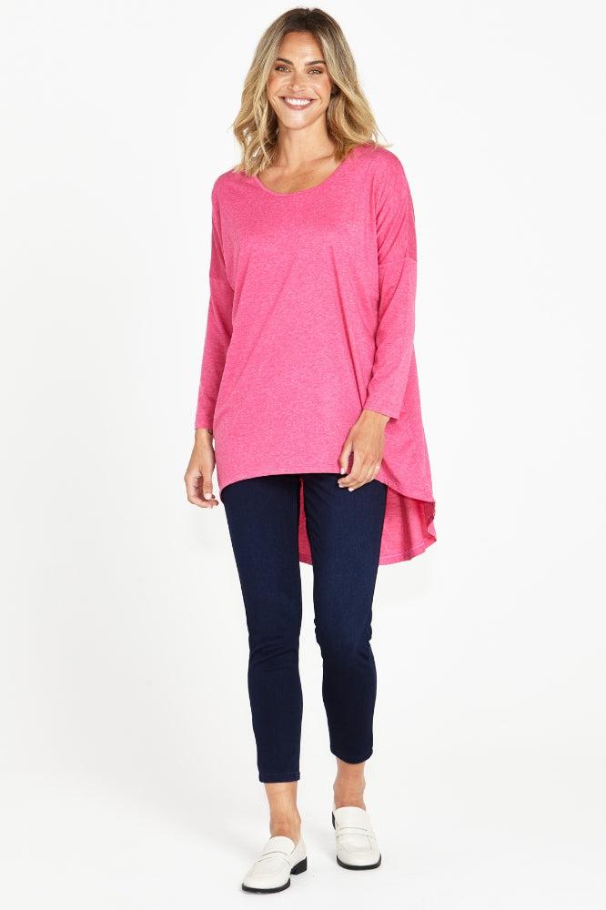 Betty Basics Celeste Tunic Tee Pink Marle From BoxHill