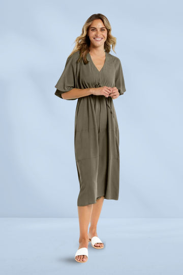 Betty Basics Cora Dress Olive Branch From BoxHill