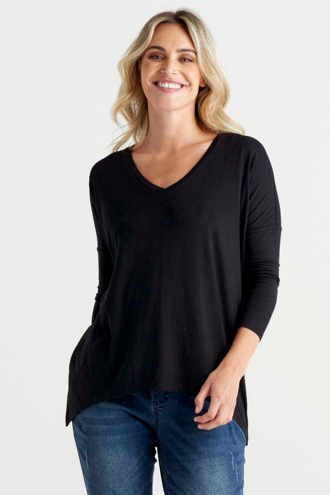 Betty Basics Geneva Tee Black From BoxHill