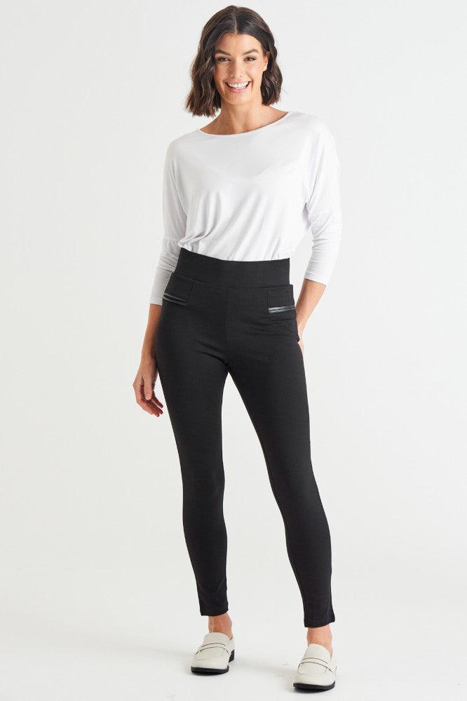 Betty Basics Gwen Ponte Leggings Black From BoxHill