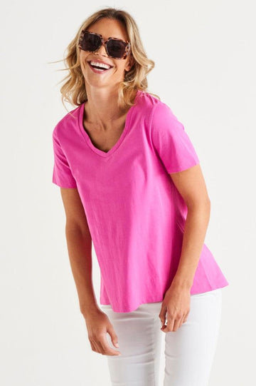 Betty Basics Luella Tee Azalea From BoxHill