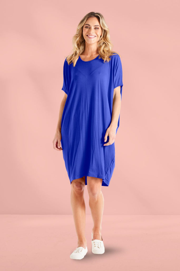 Betty Basics Maui Dress Vivid Blue From BoxHill