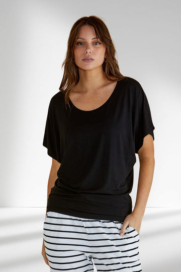 Betty Basics Maui Tee Black From BoxHill