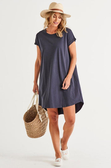 Betty Basics Maxine T-Shirt Dress Coal From BoxHill