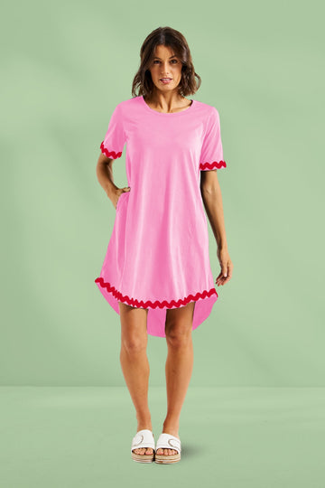 Betty Basics Nyree Dress Red Pink Ric Rac From BoxHill