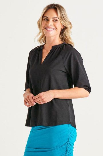 Betty Basics Prue Tee Black From BoxHill