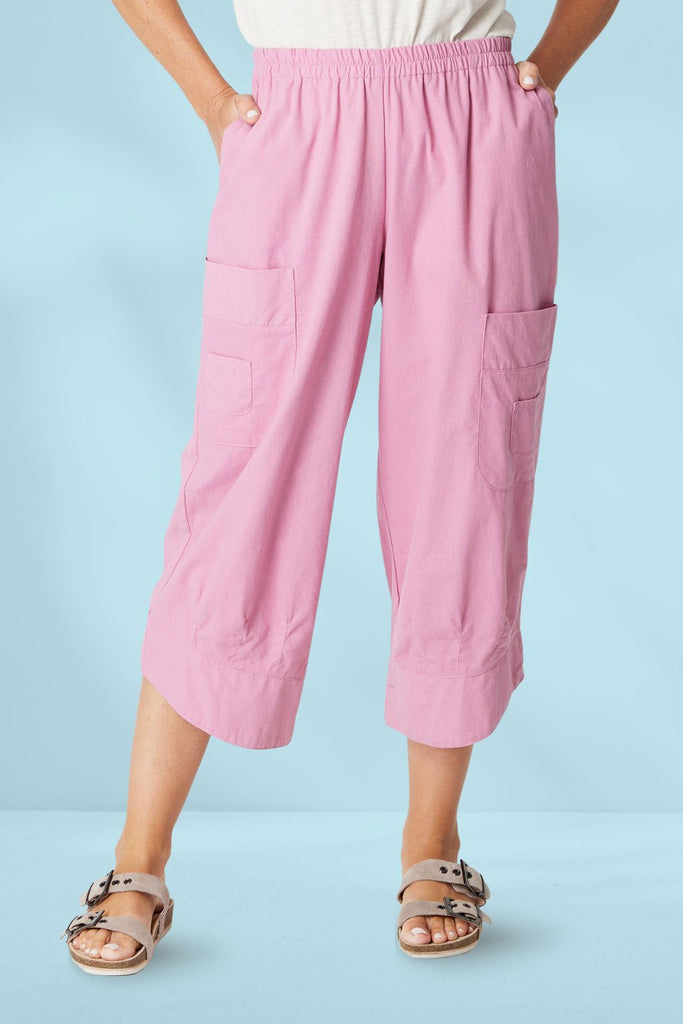 Cordelia St Ho Chi Minh Crop Pants Pink From BoxHill