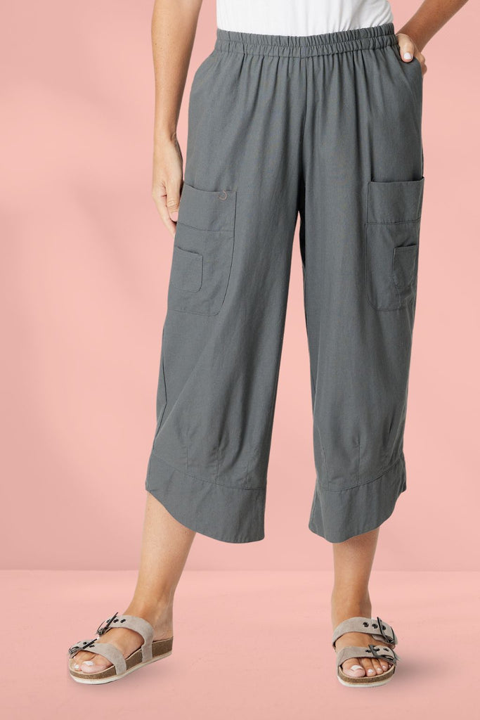 Cordelia St Ho Chi Minh Crop Pants Slate From BoxHill