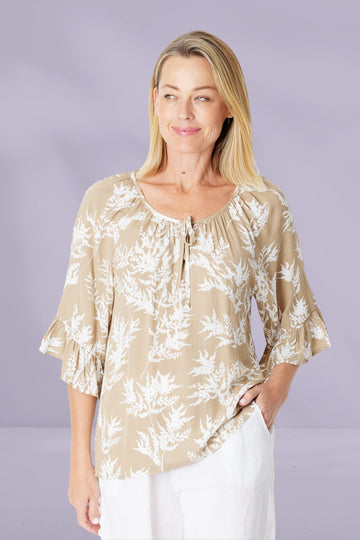 Cordelia St Lucy Cool Top Beige White From BoxHill