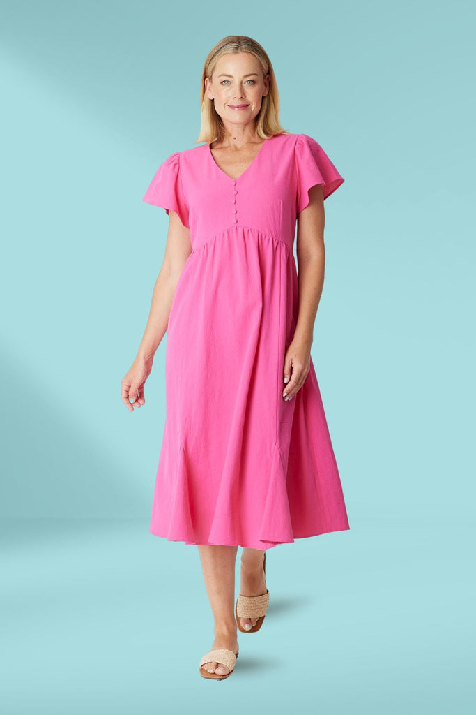 Cordelia St Pebbles Upcycle Dress Hot Pink From BoxHill