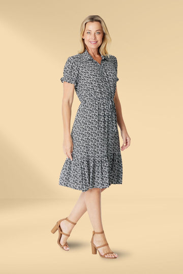 Cordelia St Sweet Sandy Shirtmaker Dress Black White From BoxHill