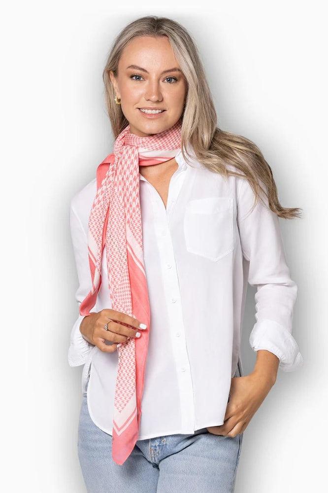 Dark Hampton Alexander Cashmere Modal Scarf Coral Pink One Size Coral Pink From BoxHill