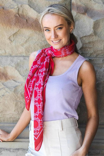 Dark Hampton Joyce Cashmere Modal Scarf Magenta Lilac One Size Magenta Lilac From BoxHill