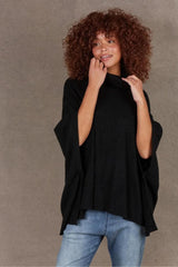 Eb and Ive Nawi Poncho Ebony From BoxHill