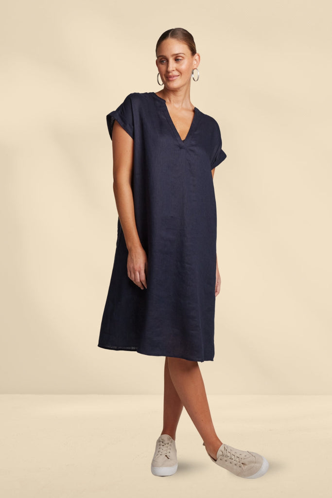 Eb and Ive Studio Dress Navy From BoxHill