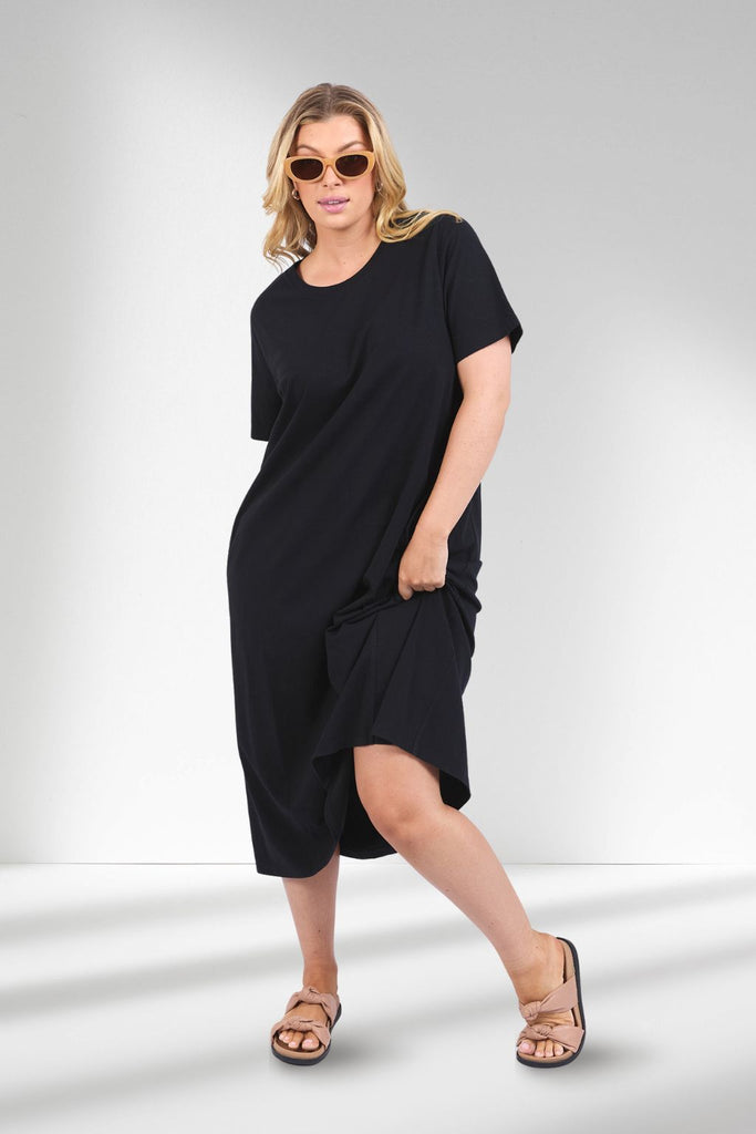 Elm Adira Dress Black From BoxHill