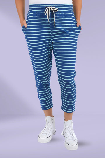 Elm Brunch Pants China Blue and Tonic Blue Stripe From BoxHill