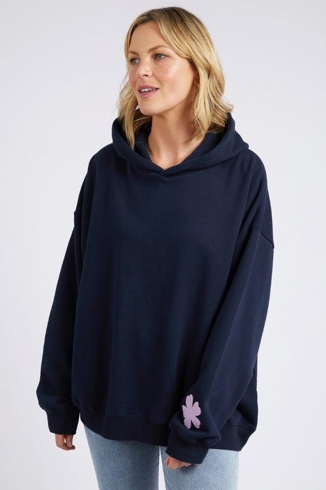 Elm Carnation Hoody Dark Sapphire From BoxHill