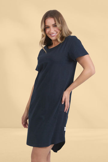 Elm Easy Living Dress Navy From BoxHill