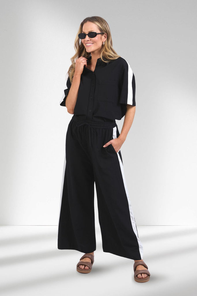 Elm Frances Stripe Pants Black From BoxHill