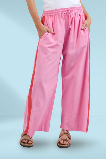 Elm Frances Stripe Pants Strawberry Pink From BoxHill