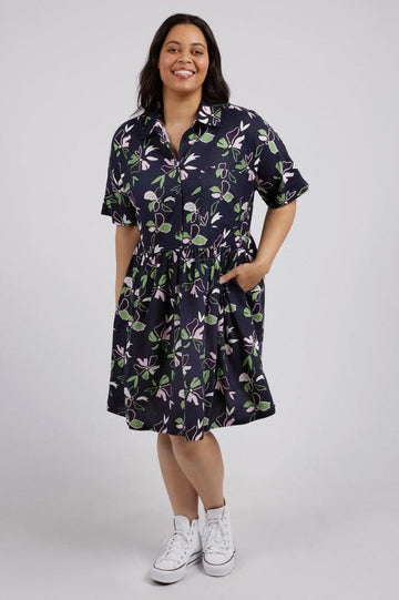 Elm Idyll Floral Dress Navy From BoxHill