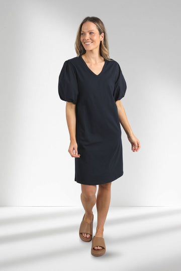 Elm Joy Dress Navy From BoxHill