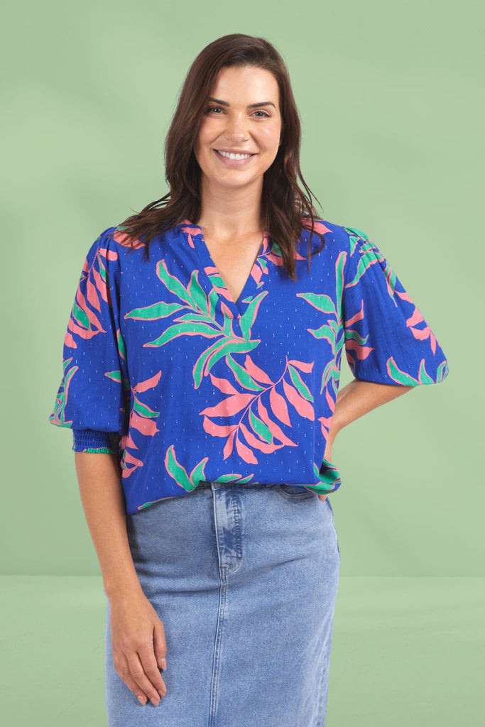 Elm Leilani Blouse Lani Tropical Print From BoxHill