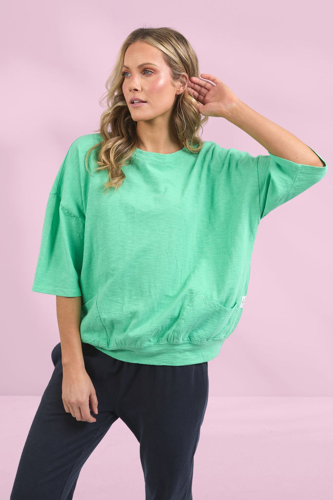 Elm Maizie Sweat Neon Mint From BoxHill