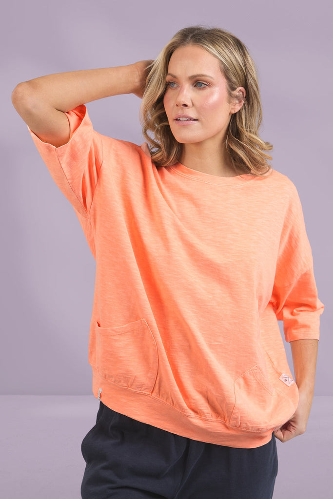 Elm Maizie Sweat Neon Orange From BoxHill