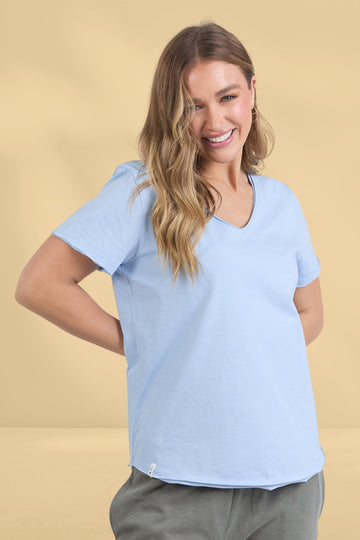 Elm Pima Vee Tee Dream Blue From BoxHill