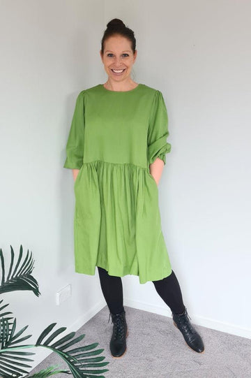 Elm River Dress Jungle Green From BoxHill