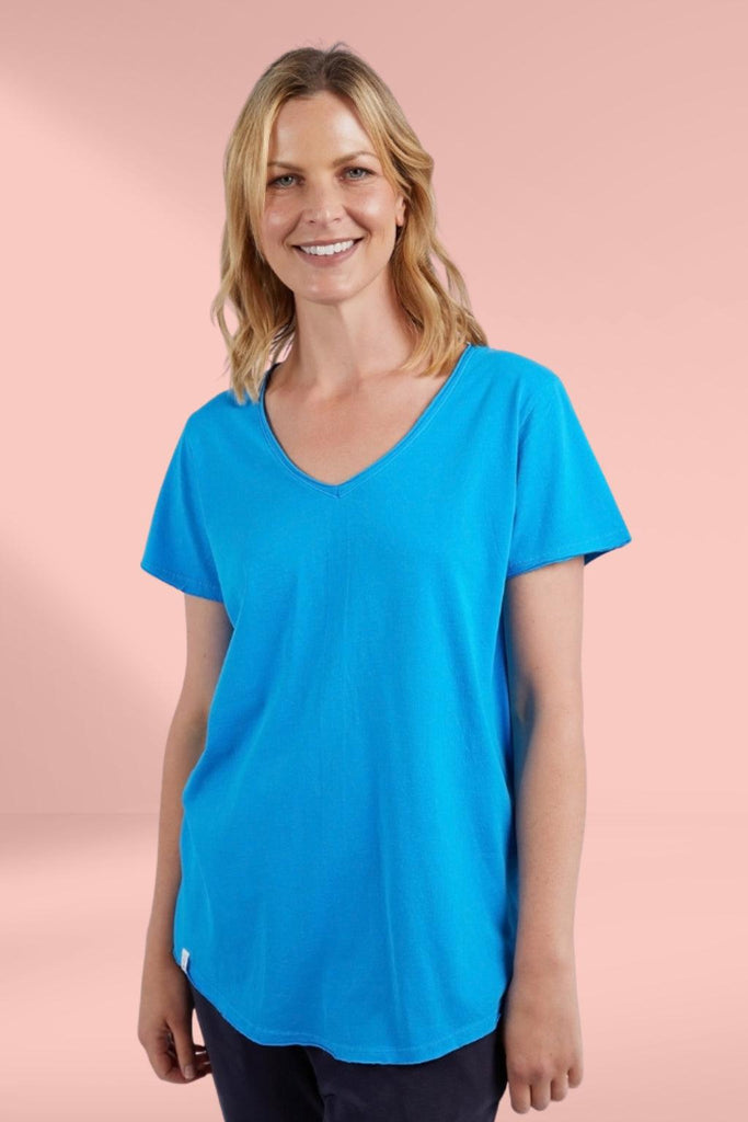 Elm Vee Tee Ibiza Blue From BoxHill