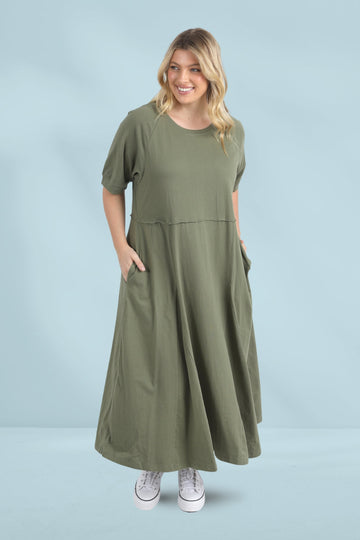 Elm York Midi Dress Clover From BoxHill