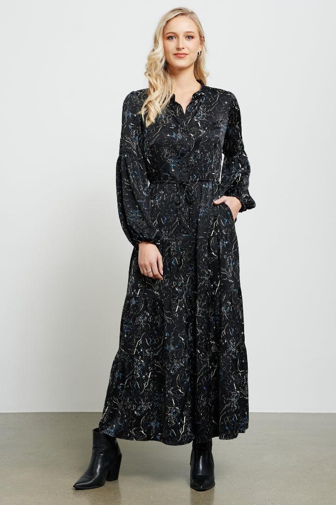 Et Alia Ellis Dress New York Print Black From BoxHill