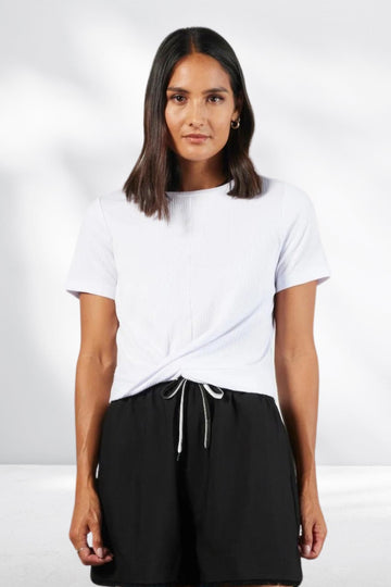 Et Alia Twist Tee White From BoxHill