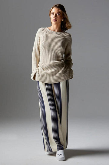 Fate and Becker Heartstopper Pants Navy Stripe From BoxHill