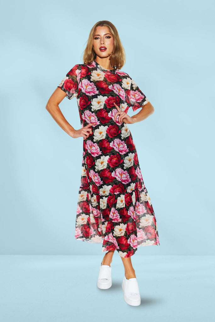 Fate and Becker Lyrical Mesh Dress Oscar Floral From BoxHill