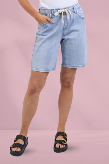 Foxwood Gabby Bermuda Shorts Light Blue From BoxHill