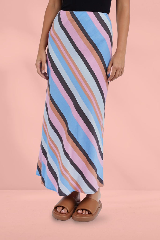 Foxwood Gazelle Stripe Skirt Multi From BoxHill