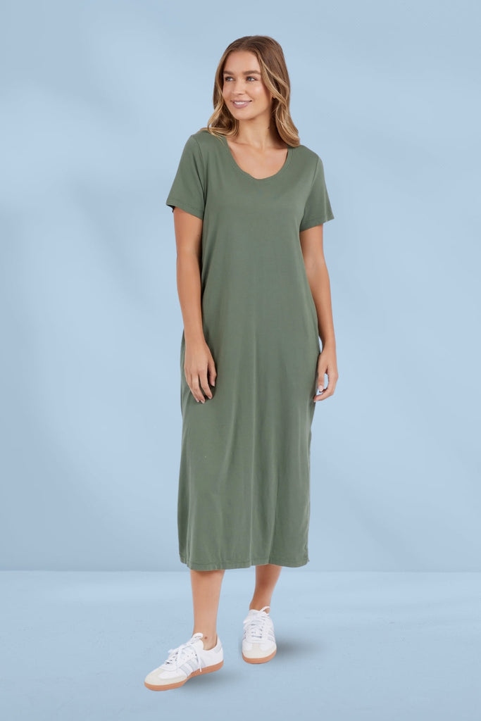 Foxwood Rhythm Dress Khaki From BoxHill