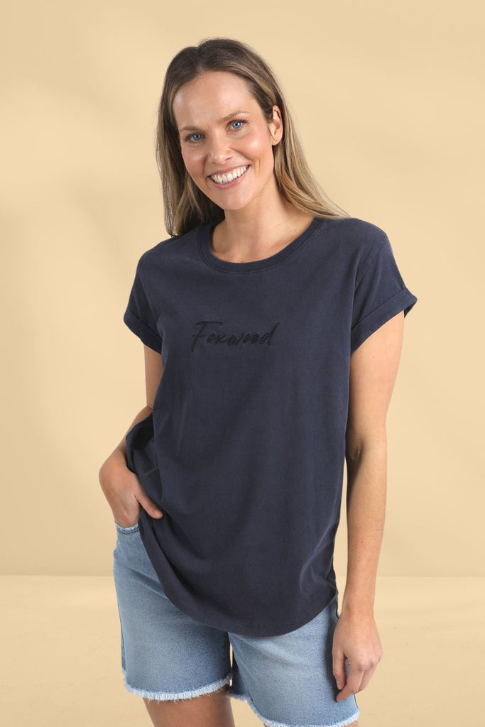 Foxwood Signature Tee Navy From BoxHill